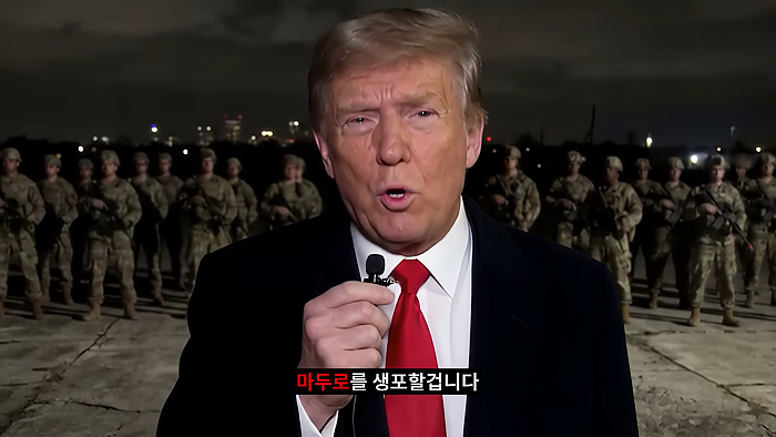 트럼프의 마두로 생포 VLOG (AI로 만든)