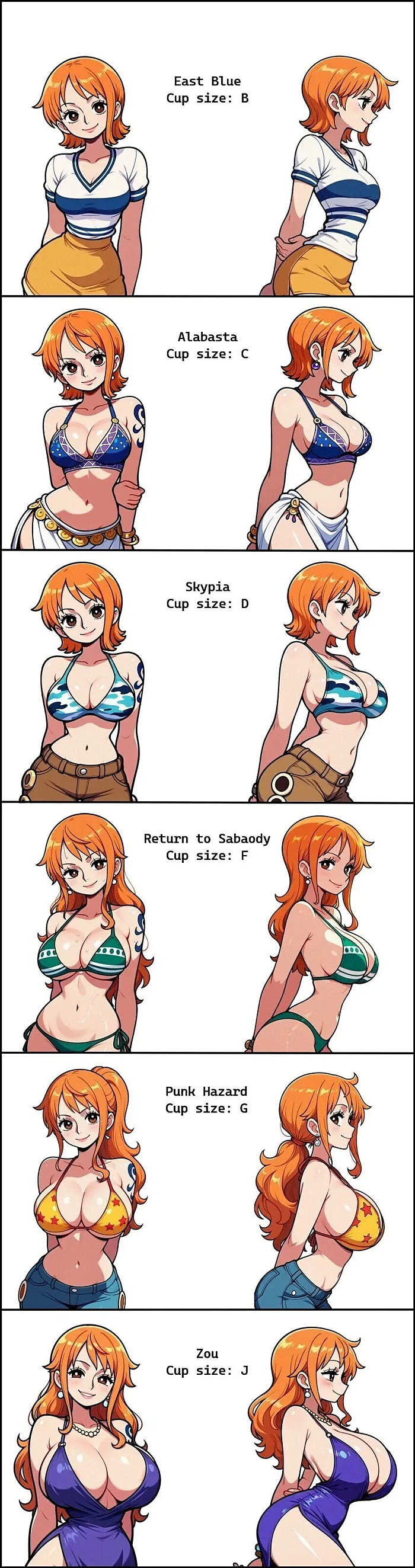 원피스 나미 사이즈 변화