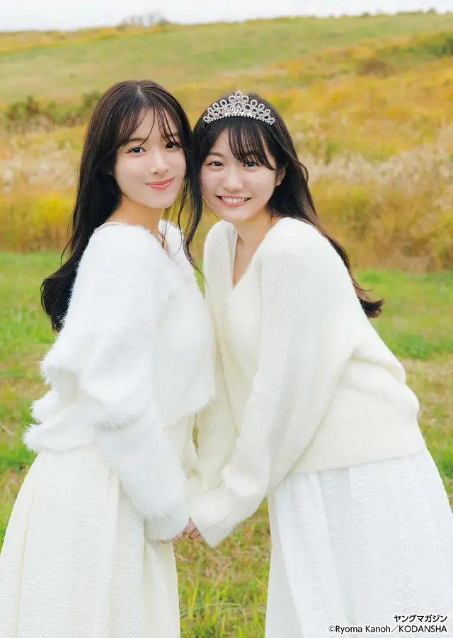 나가오카 유키네, 하즈키 쿠레아, 영 매거진 2026년 4-5호