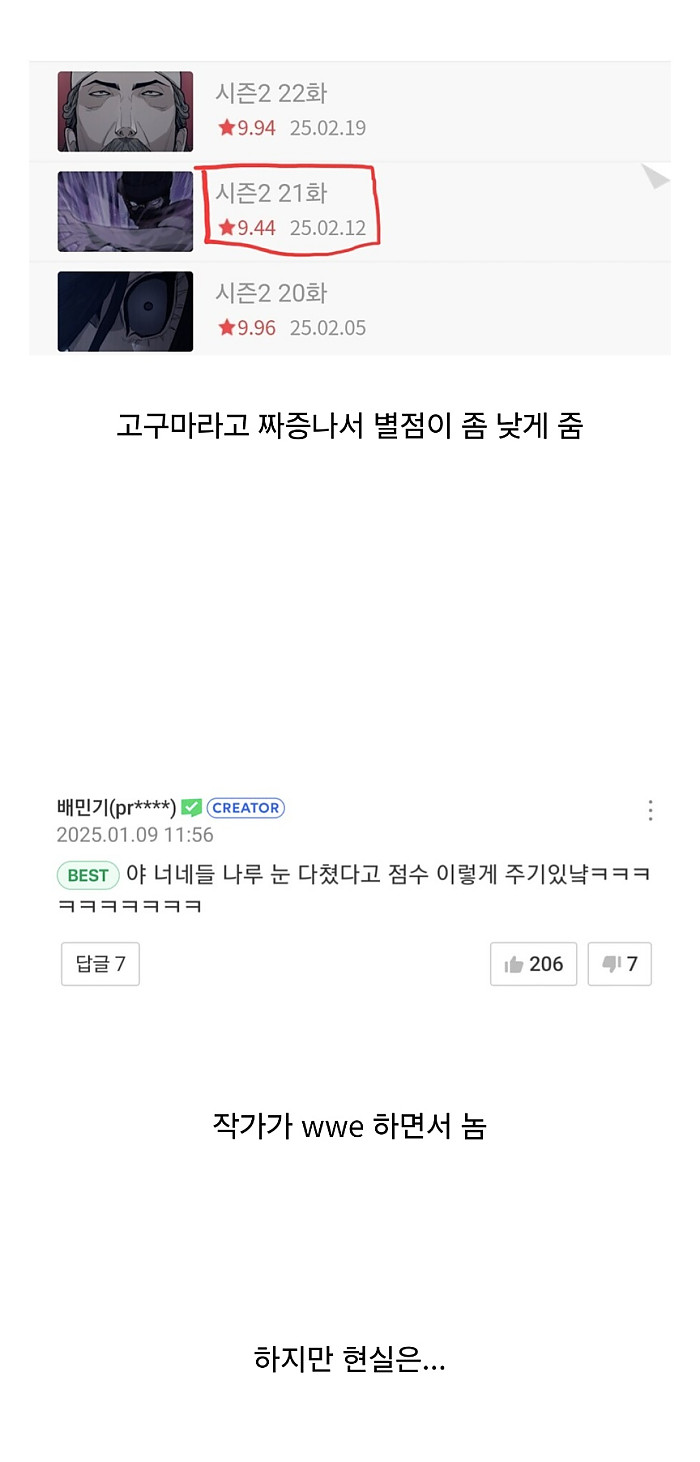 네이버가 생각했던 작가 공개 의도