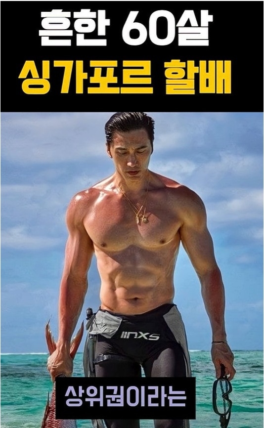 싱가포르 60살 할배 외모 수준