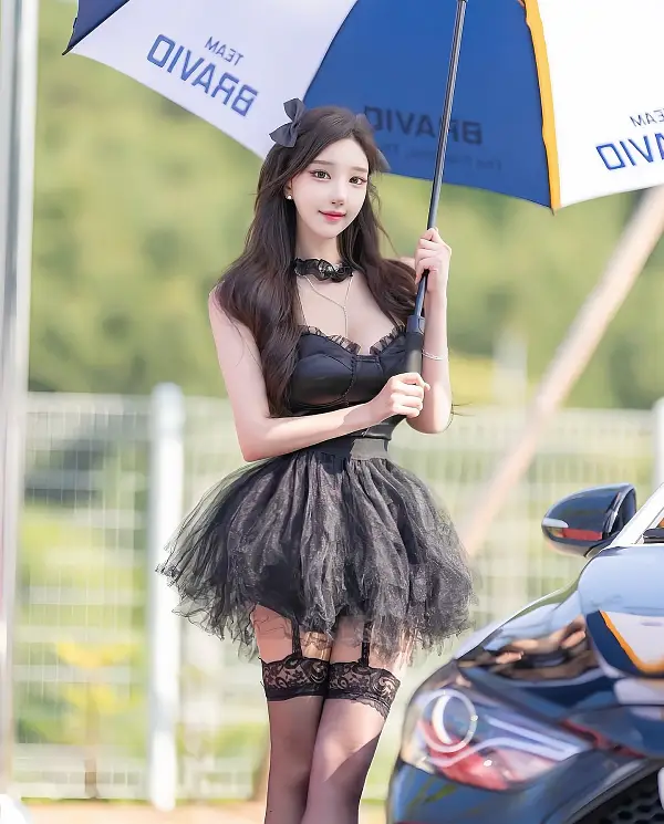 블랙카터벨트 레이싱걸